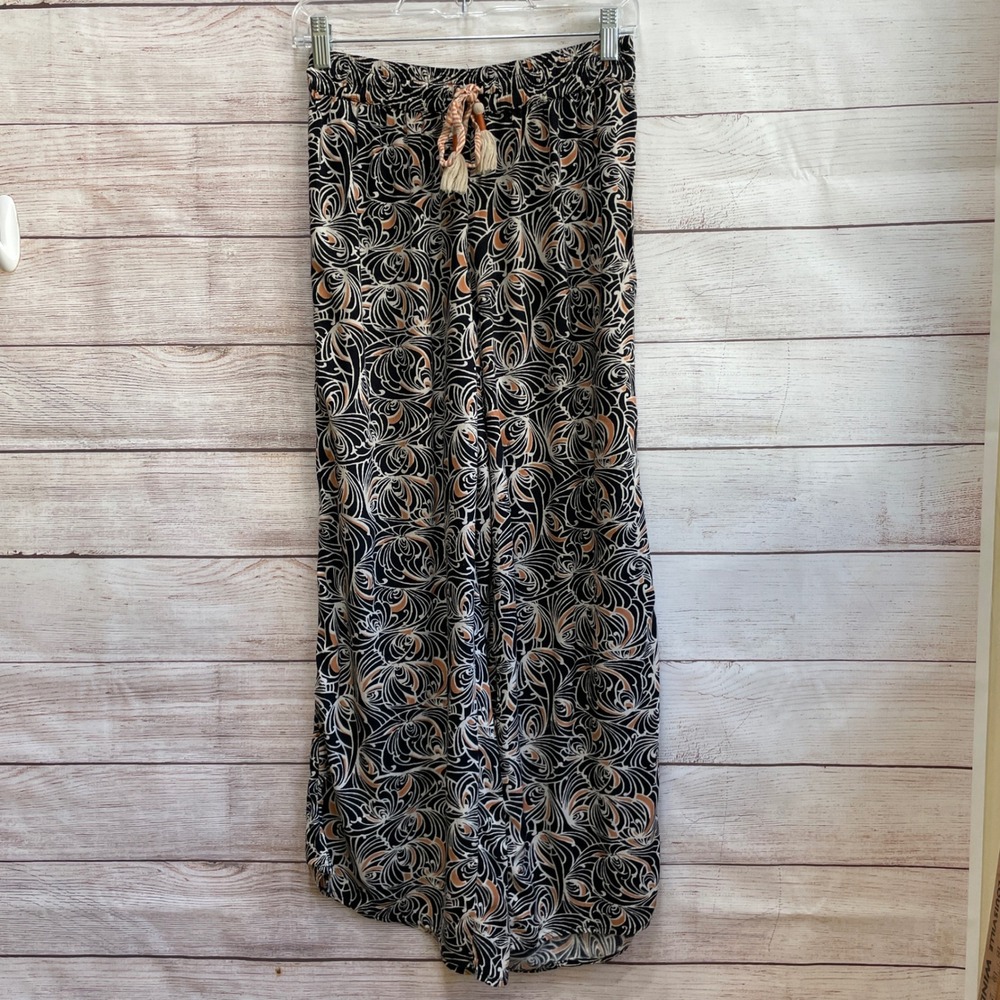 ANTHROPOLOGIE CROPPED PANTS WITH DRAWSTRING WAIST